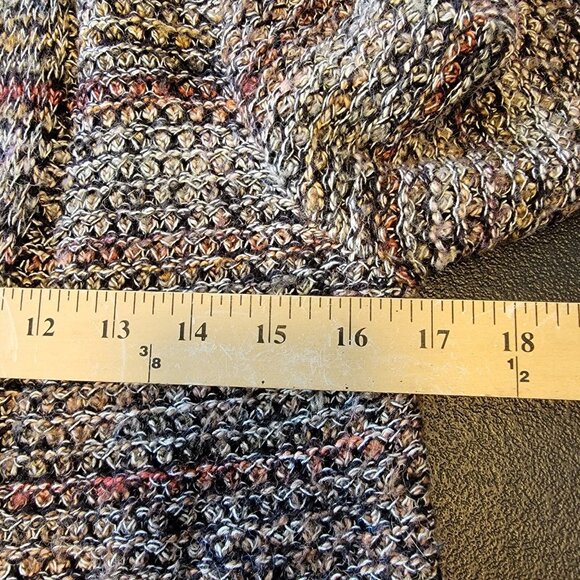 J. Jill Sweater Brown Knit‎ Long Sleeve Button Up Long Cardigan Coat Womens XS - Picture 7 of 8